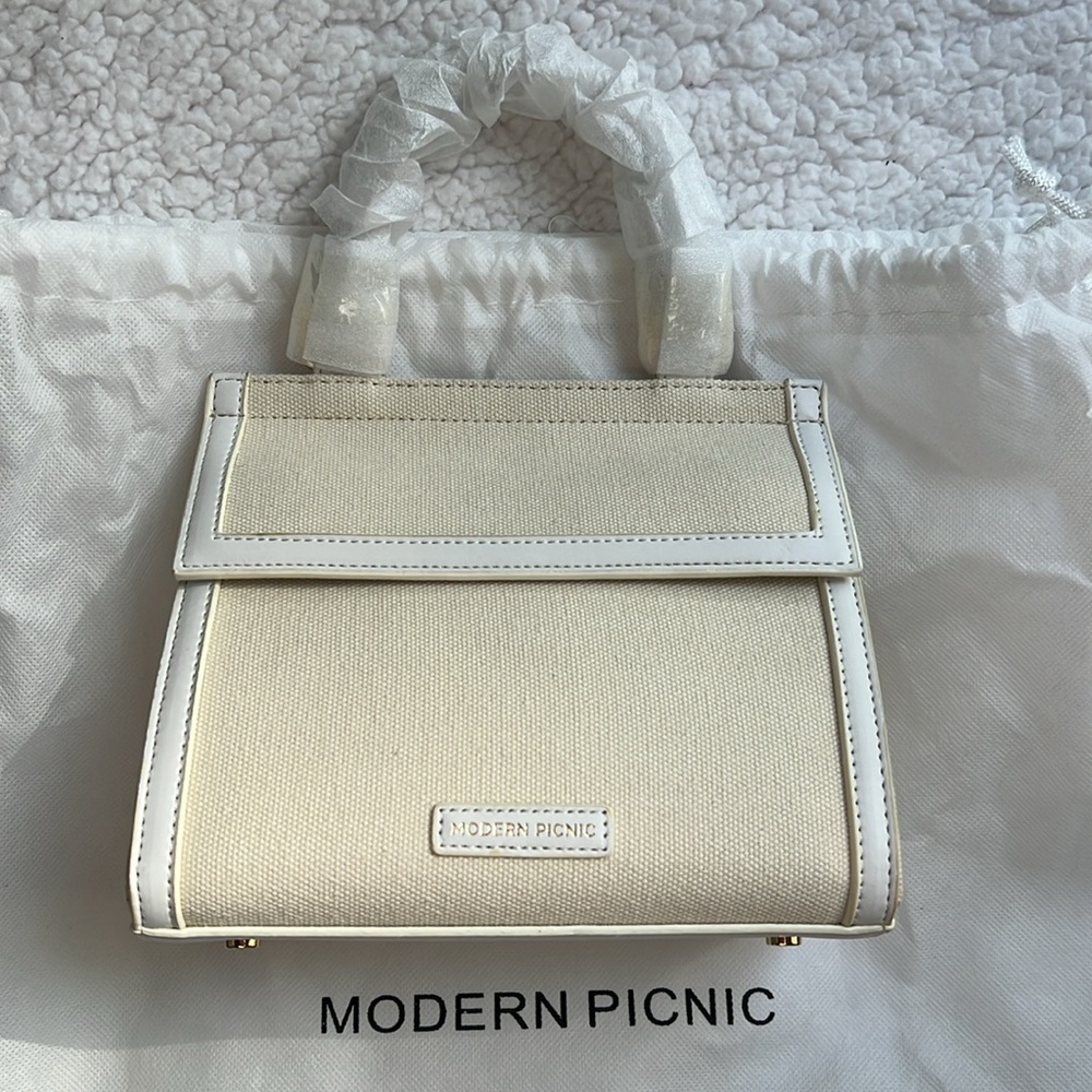 Modern Picnic Mini Canvas Luncher/Purse